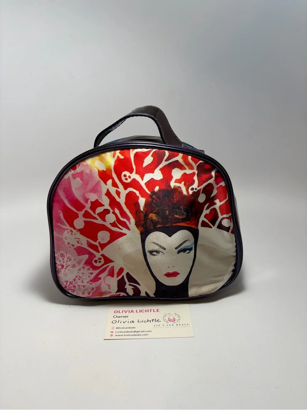 Evil Queen Artistic Red & Pink Women's Cosmetic Bag